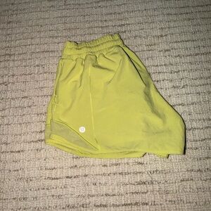lululemon athletica Yellow Athletic Shorts